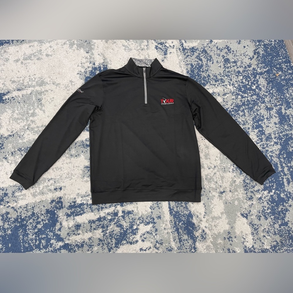 Barstool Golf Men's The Tour Championship 1/4 Pullover Black Size Small